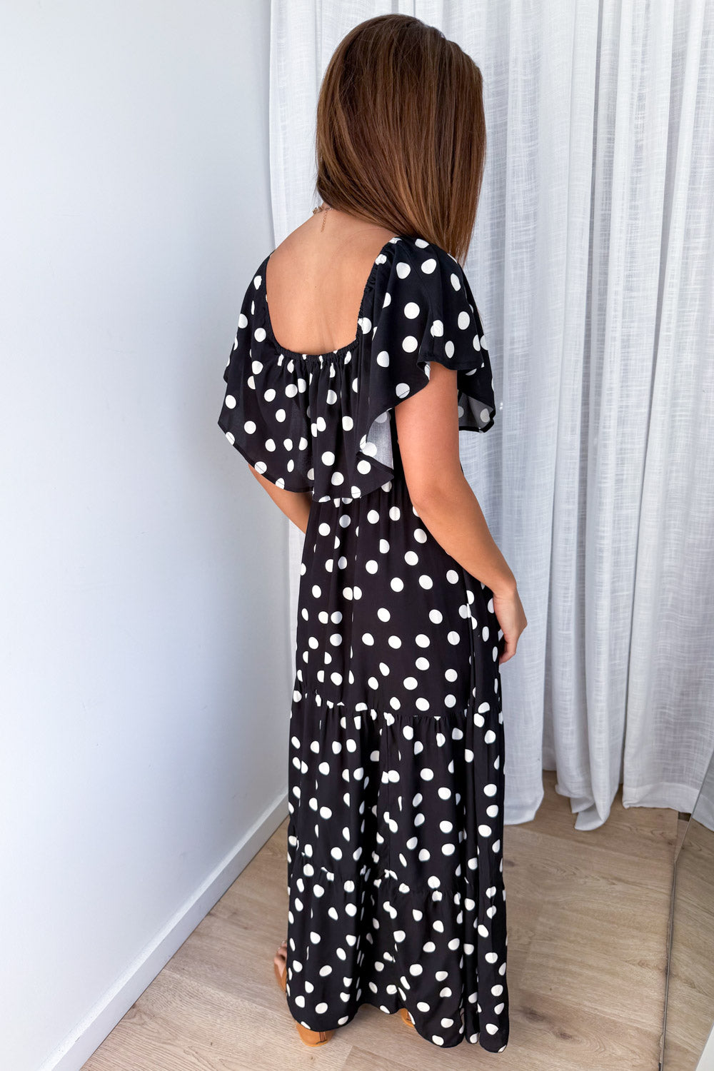 Laurella Maxi Dress - Black Spot
