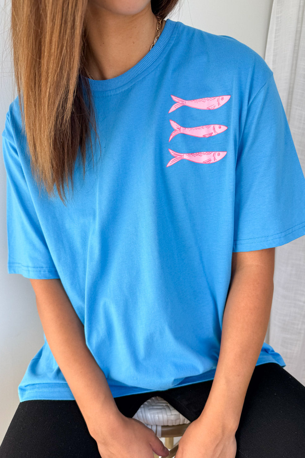 Finn Tee - Cornflower Blue