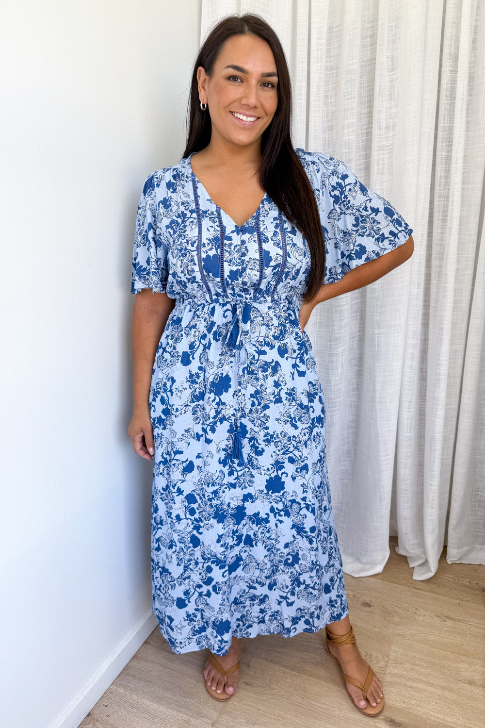 Lua Dress - Blue Floral