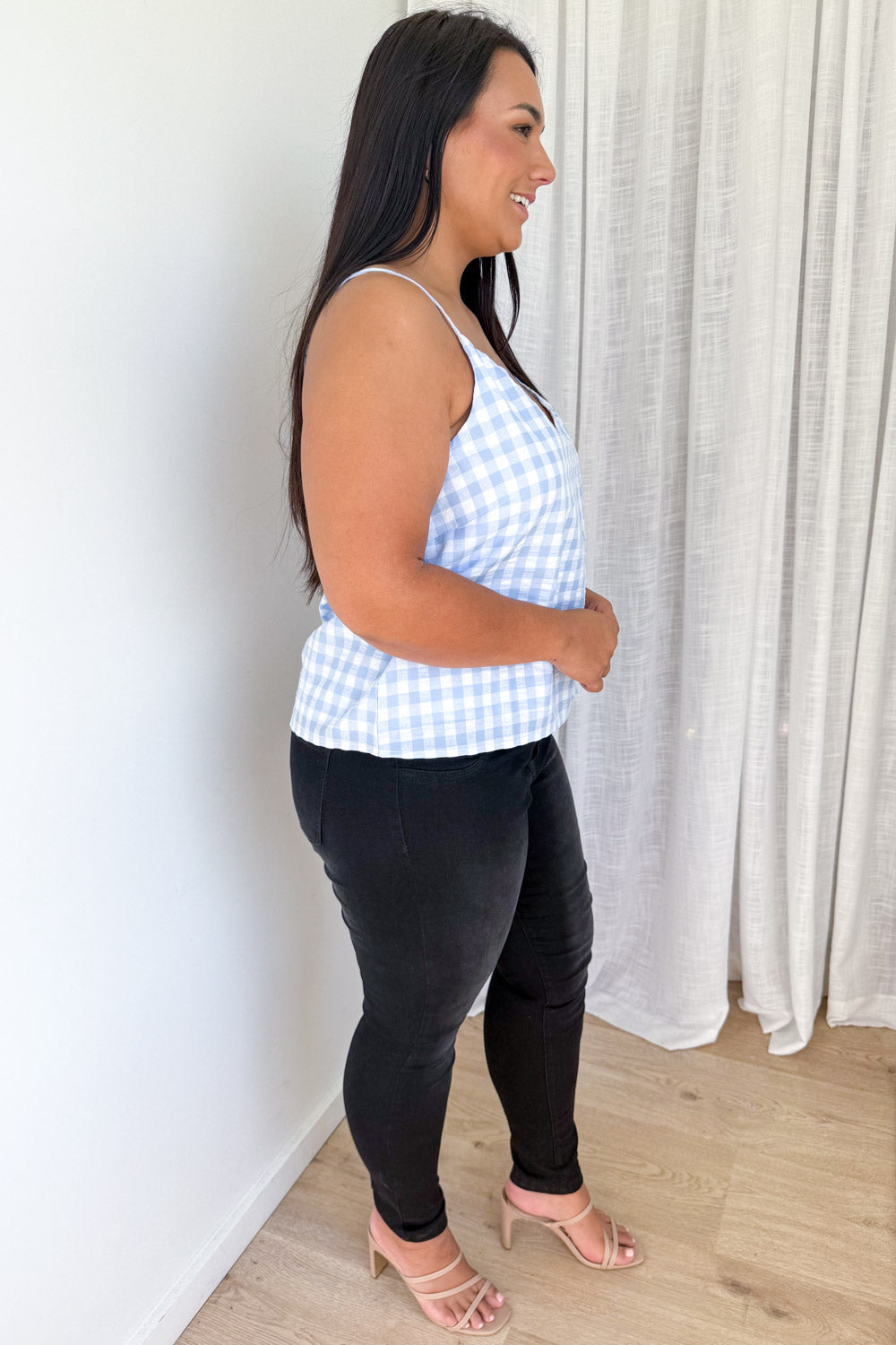 Kelsea Cami - Blue Gingham