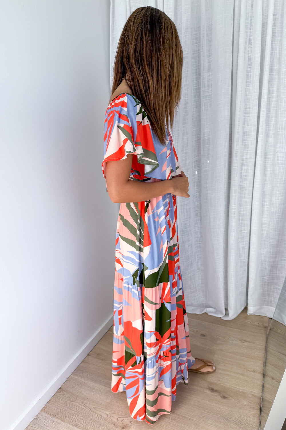 Laurel Dress - Multi Urban Leaf