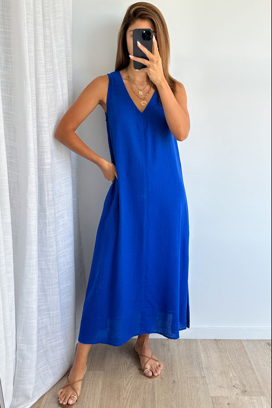 Noel Dress - Cobalt Blue