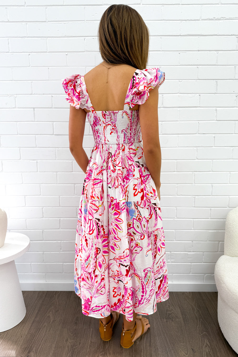 Lyric Dress - Pink Paisley Floral