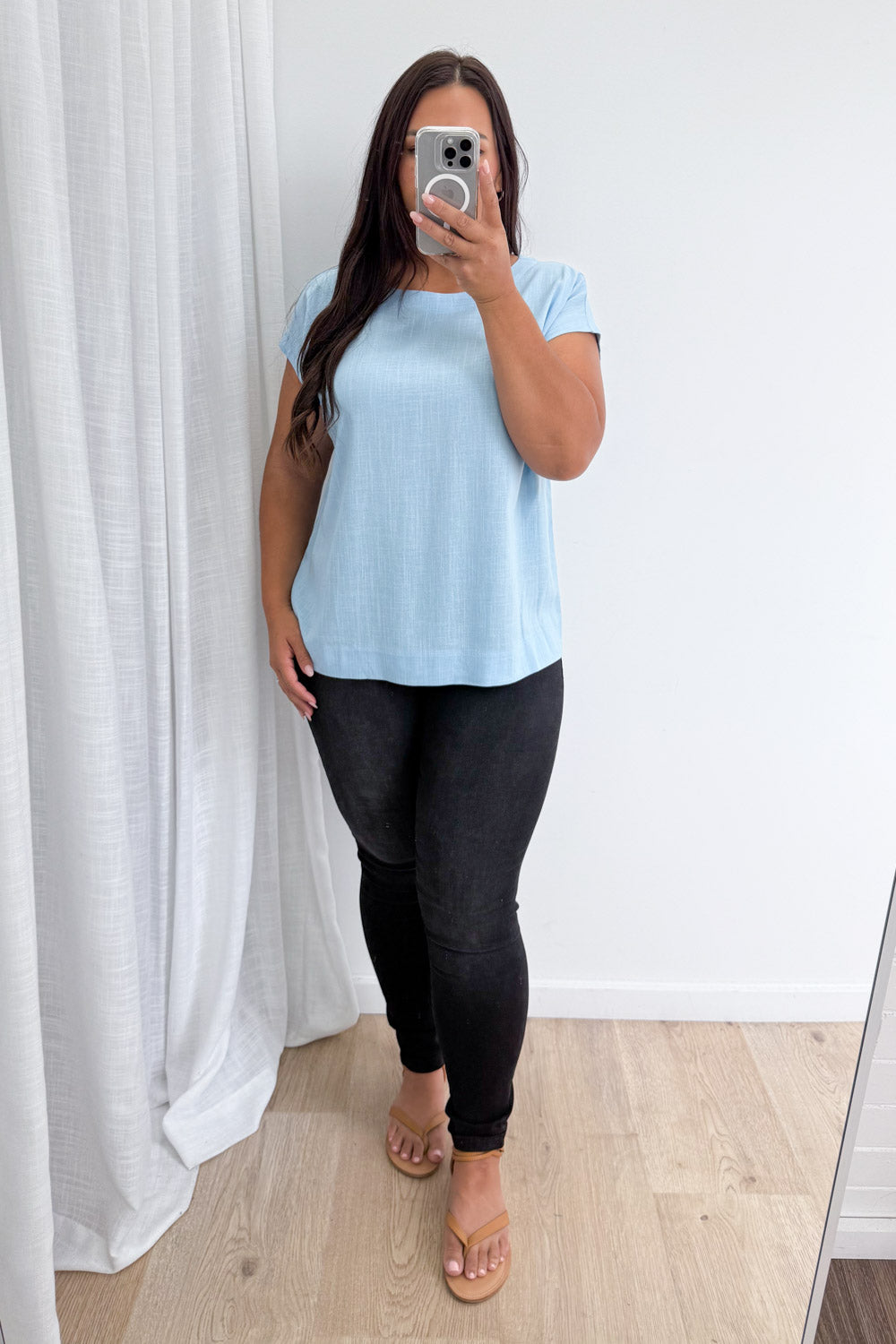 Brynlee Top - Pale Blue