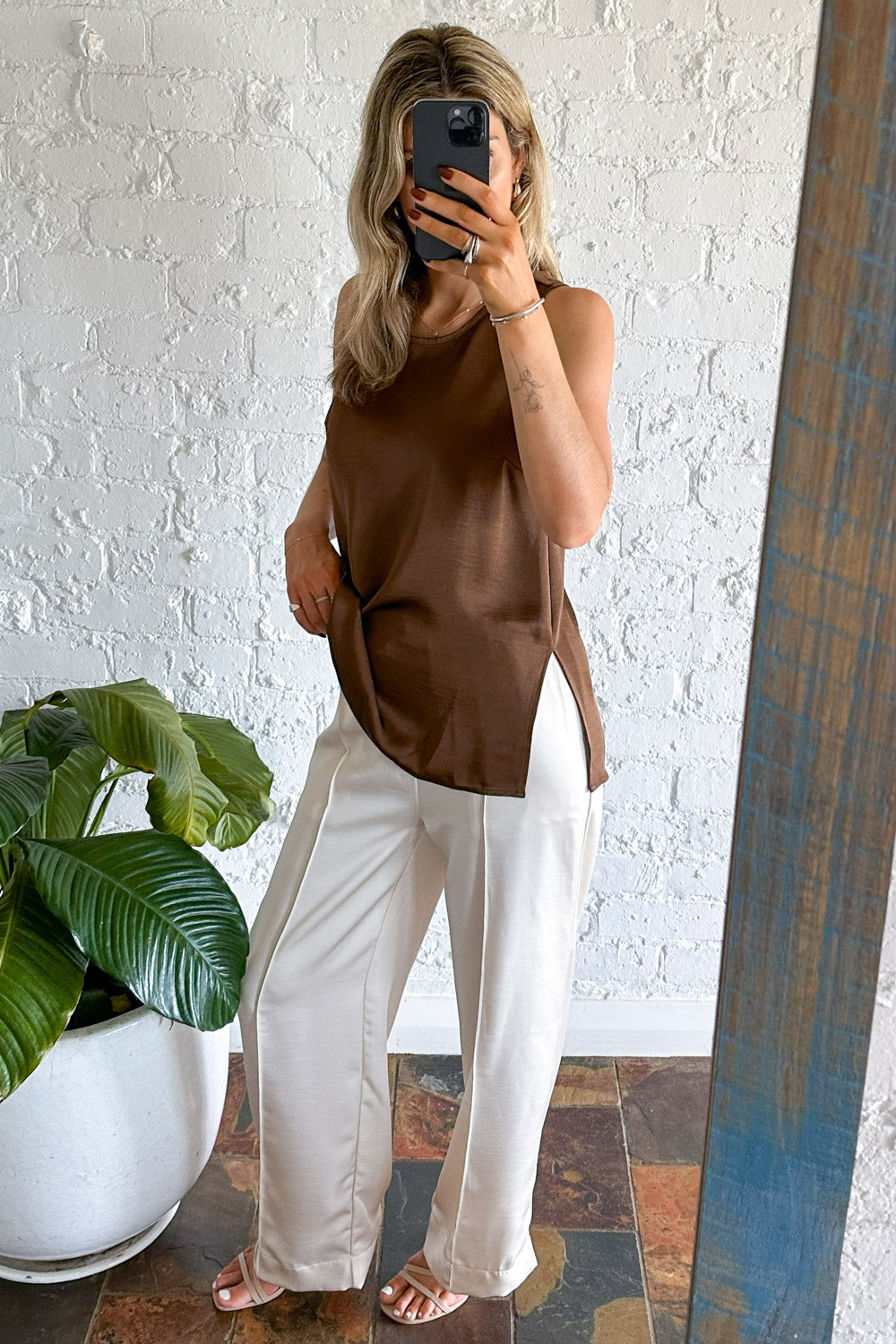 Kimberly Top - Chocolate