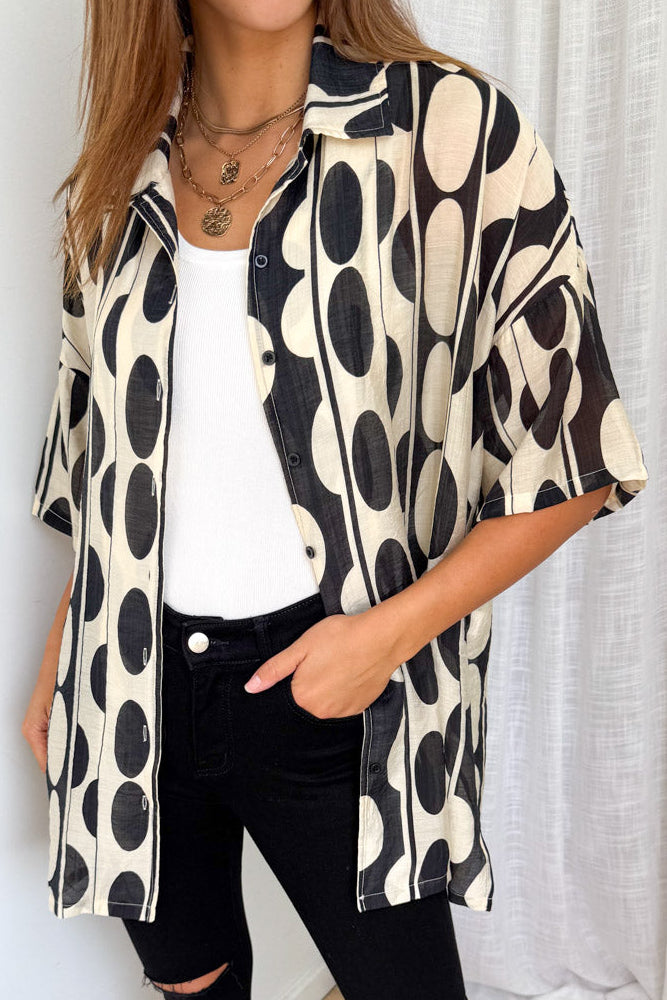 Dela Shirt - Black Sand Spot