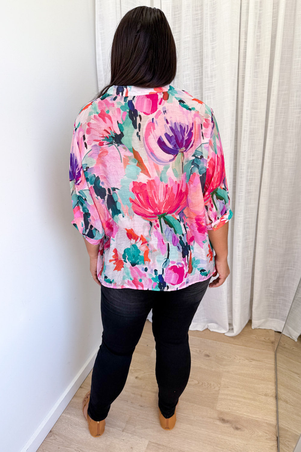 Savannah Blouse  - Hot Pink
