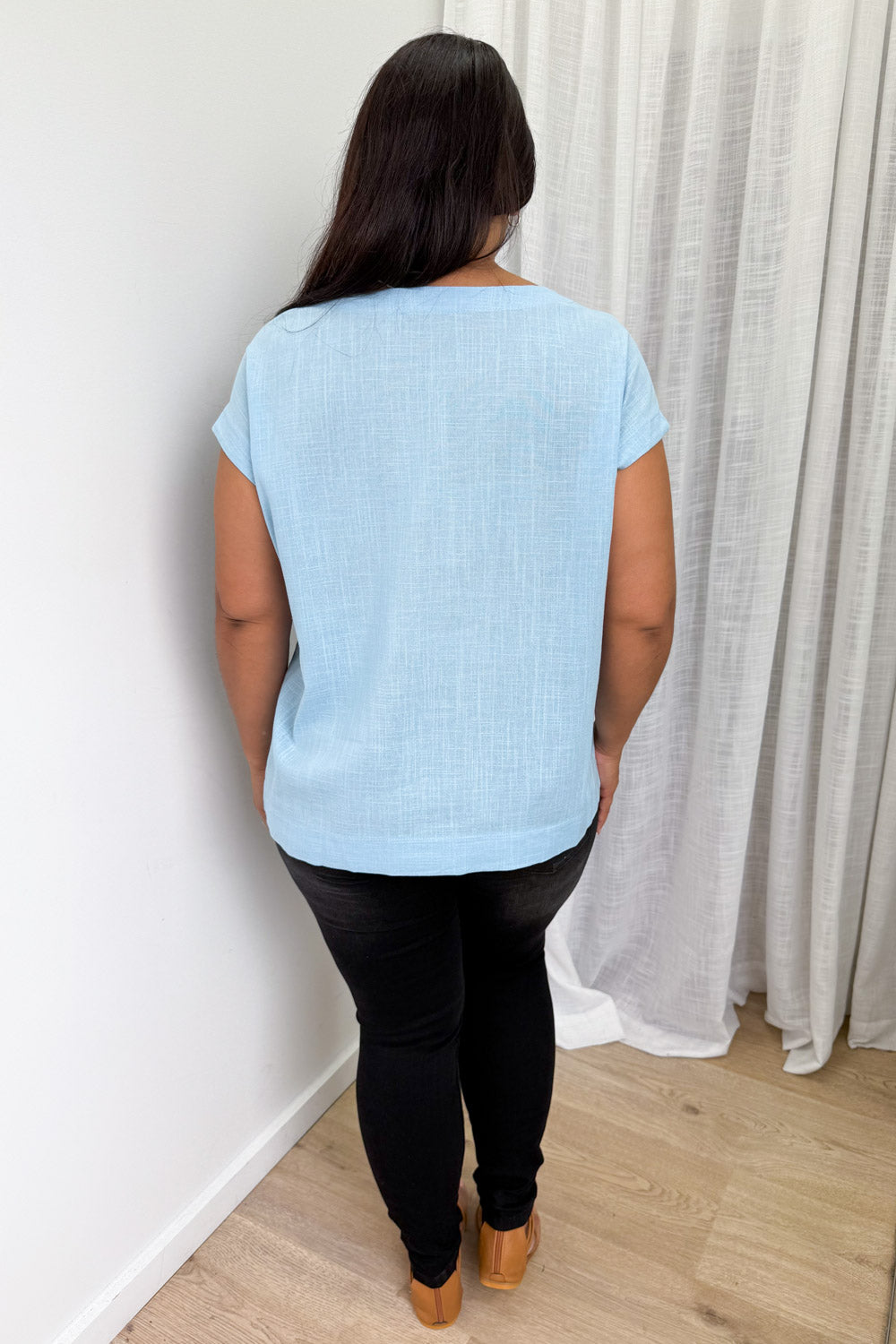 Brynlee Top - Pale Blue