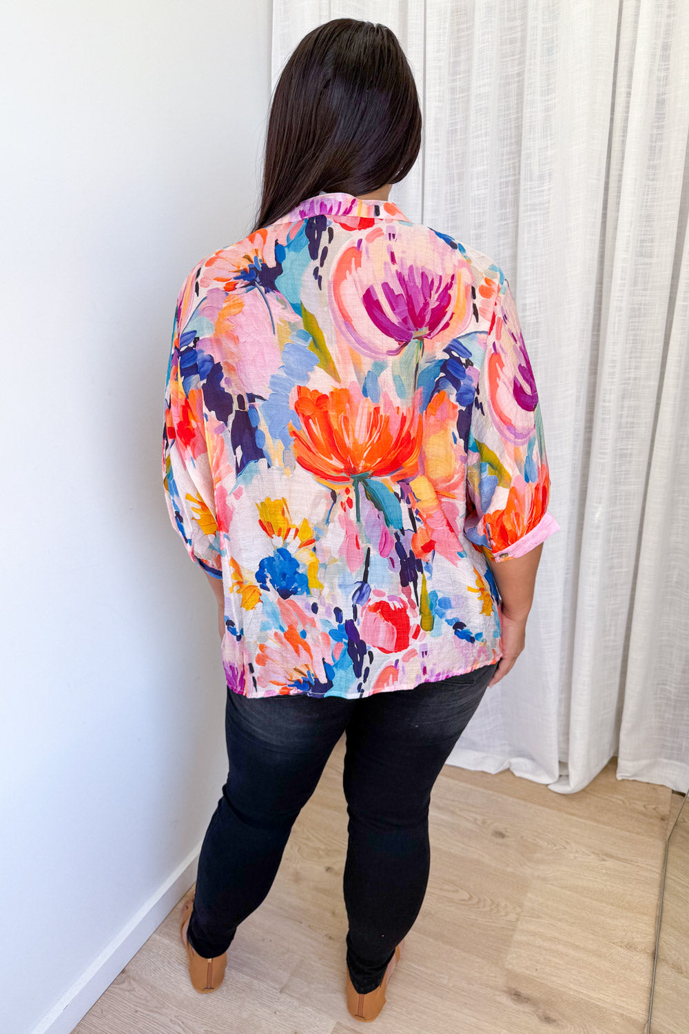 Savannah Blouse - Tangerine