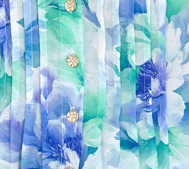 Botanic Blouse - Blue Turquoise Floral