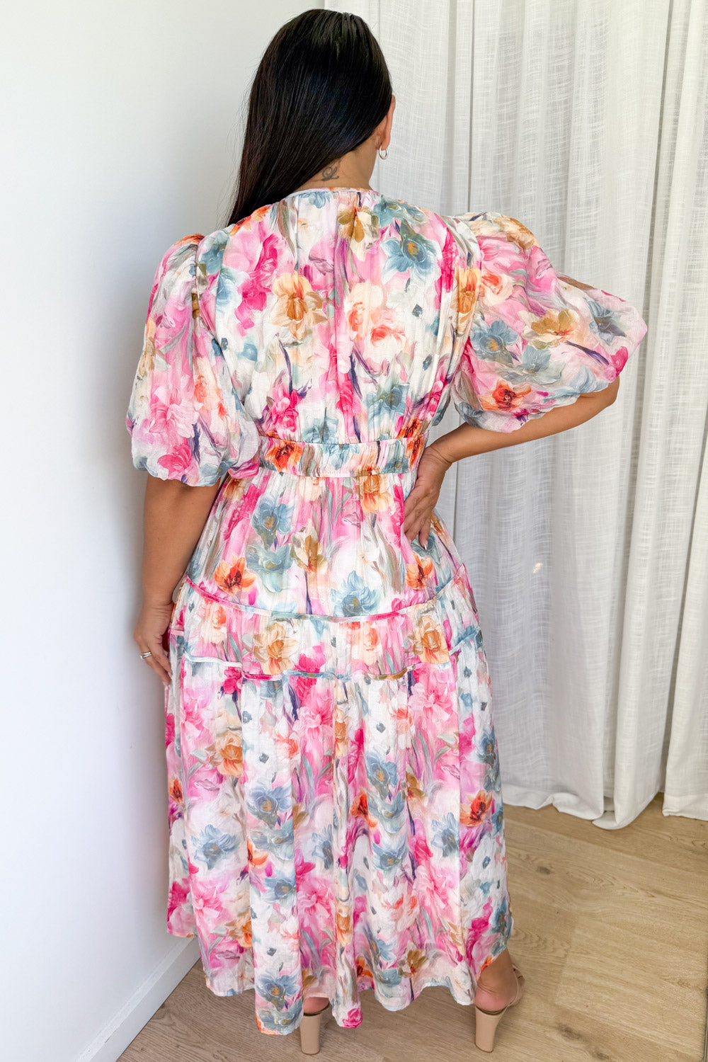 Clairemont Dress - Watercolour Floral