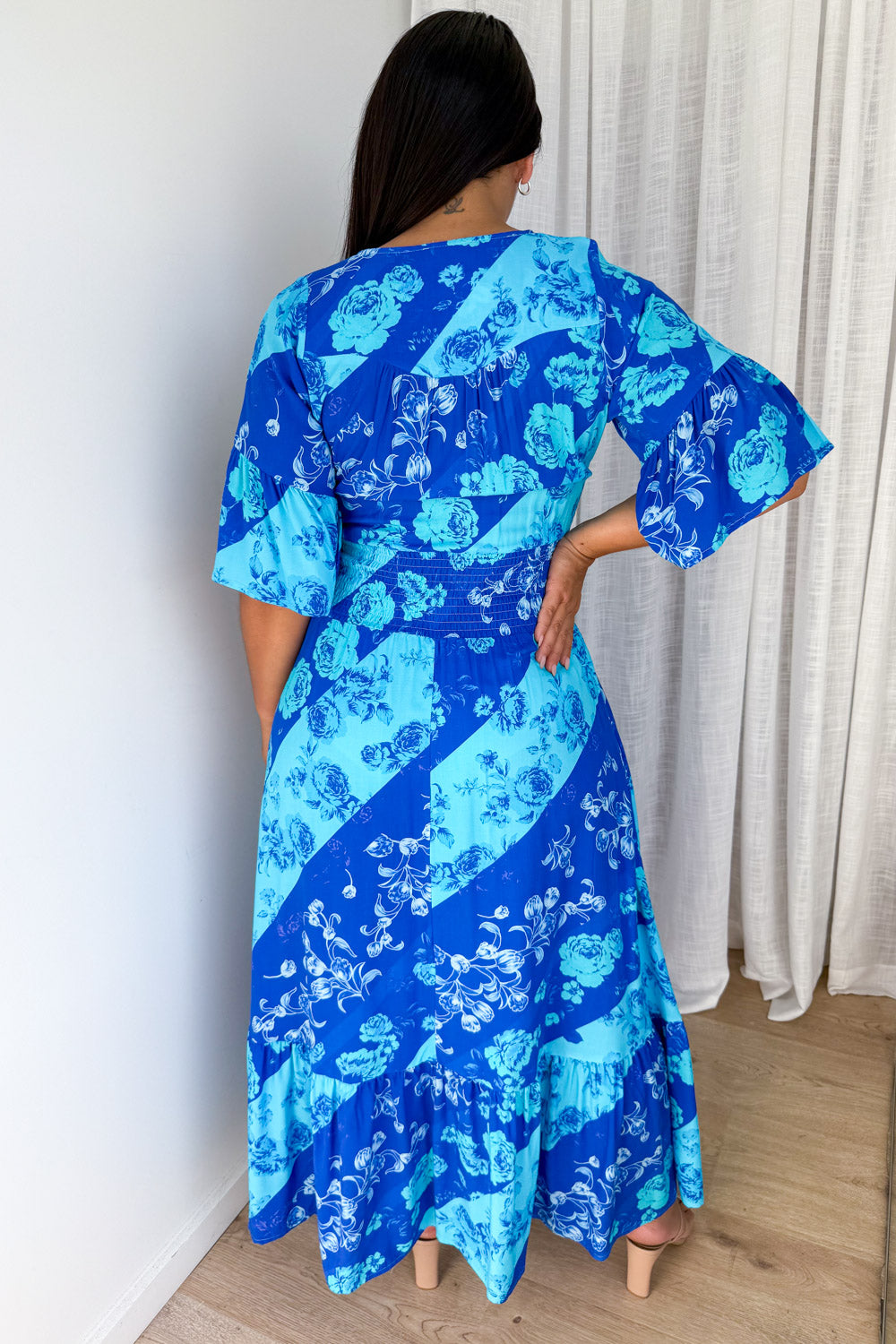 Nalani Dress  - Blue Floral