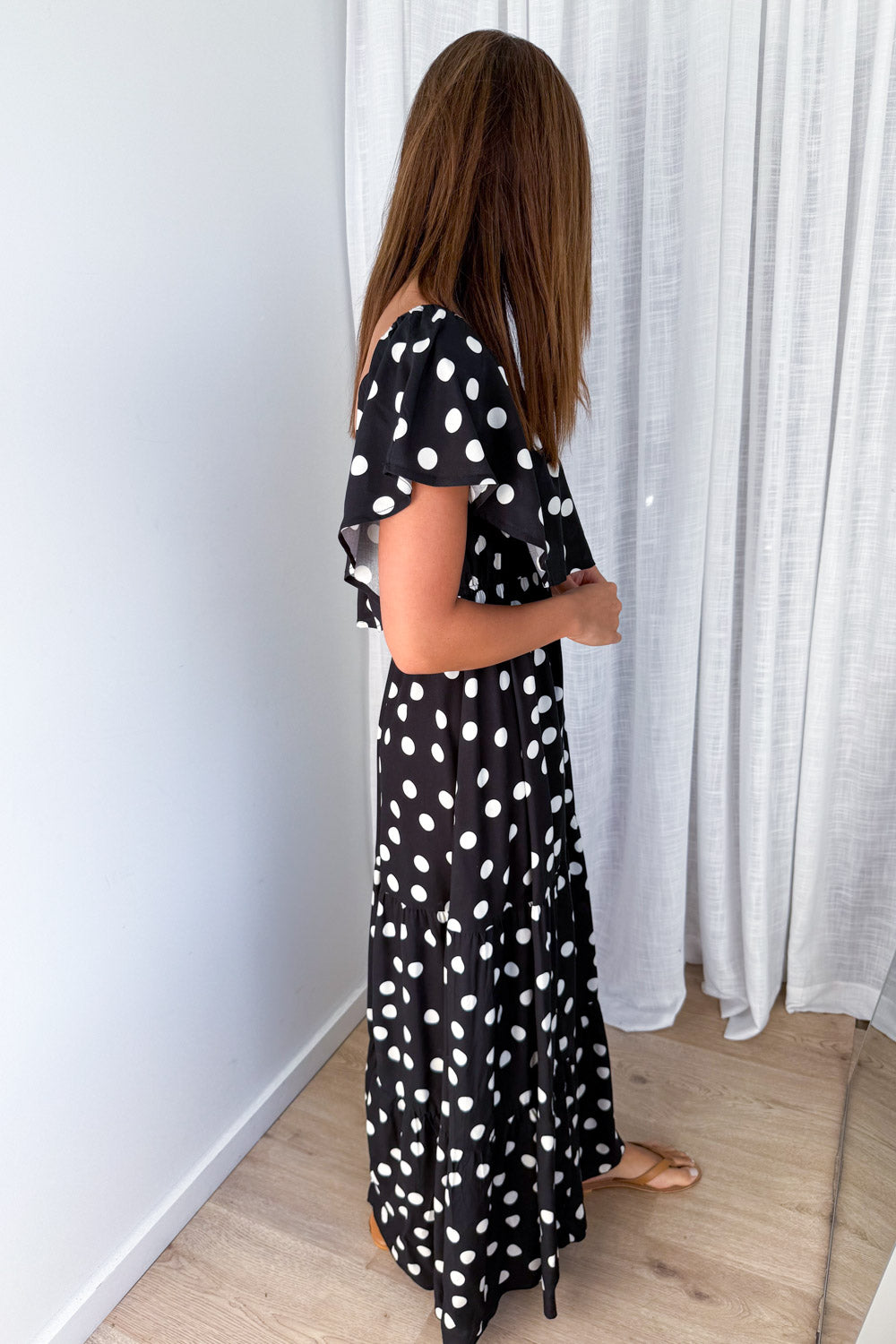 Laurella Maxi Dress - Black Spot