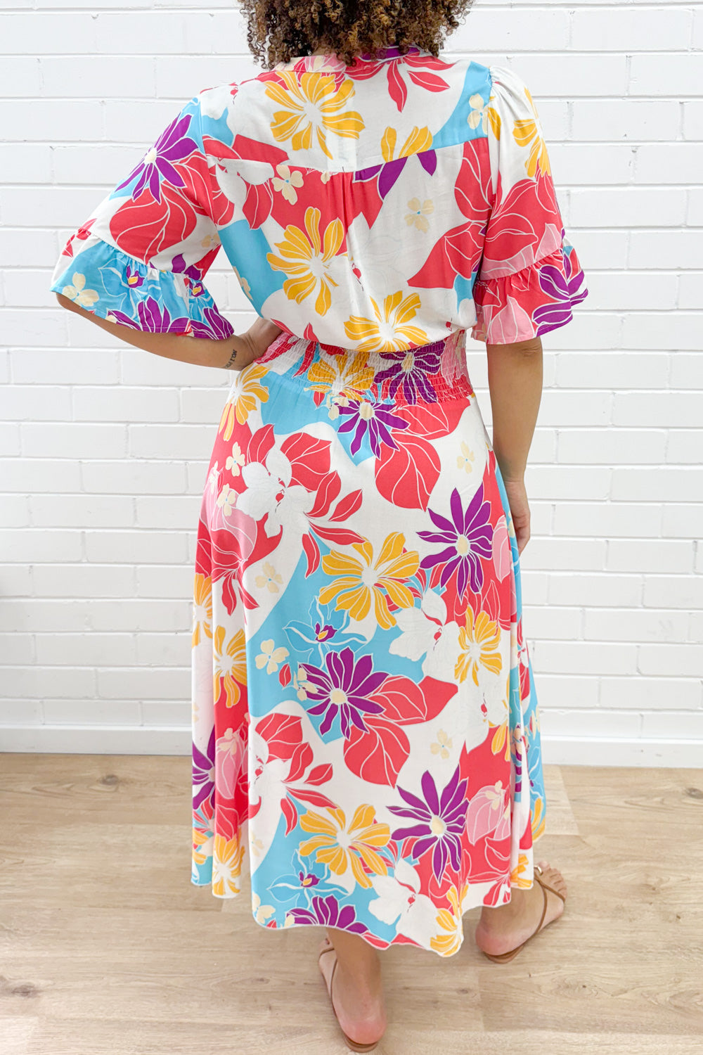 Kai Dress - Hot Pink  Multi Tropic