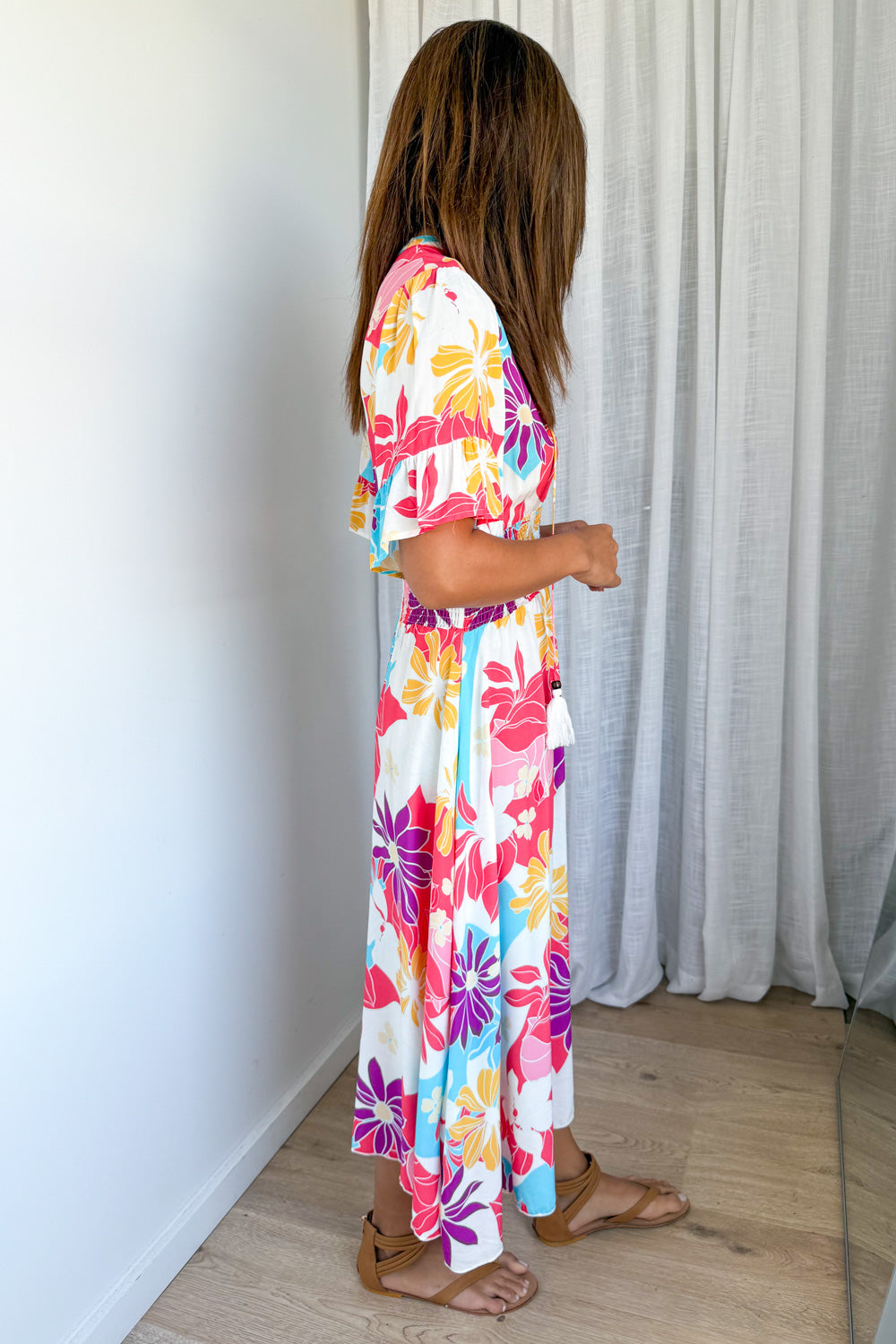 Kai Dress - Hot Pink  Multi Tropic