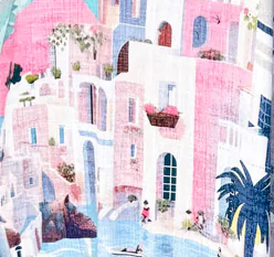 Santorini Maxi Dress - Blue Coast Line