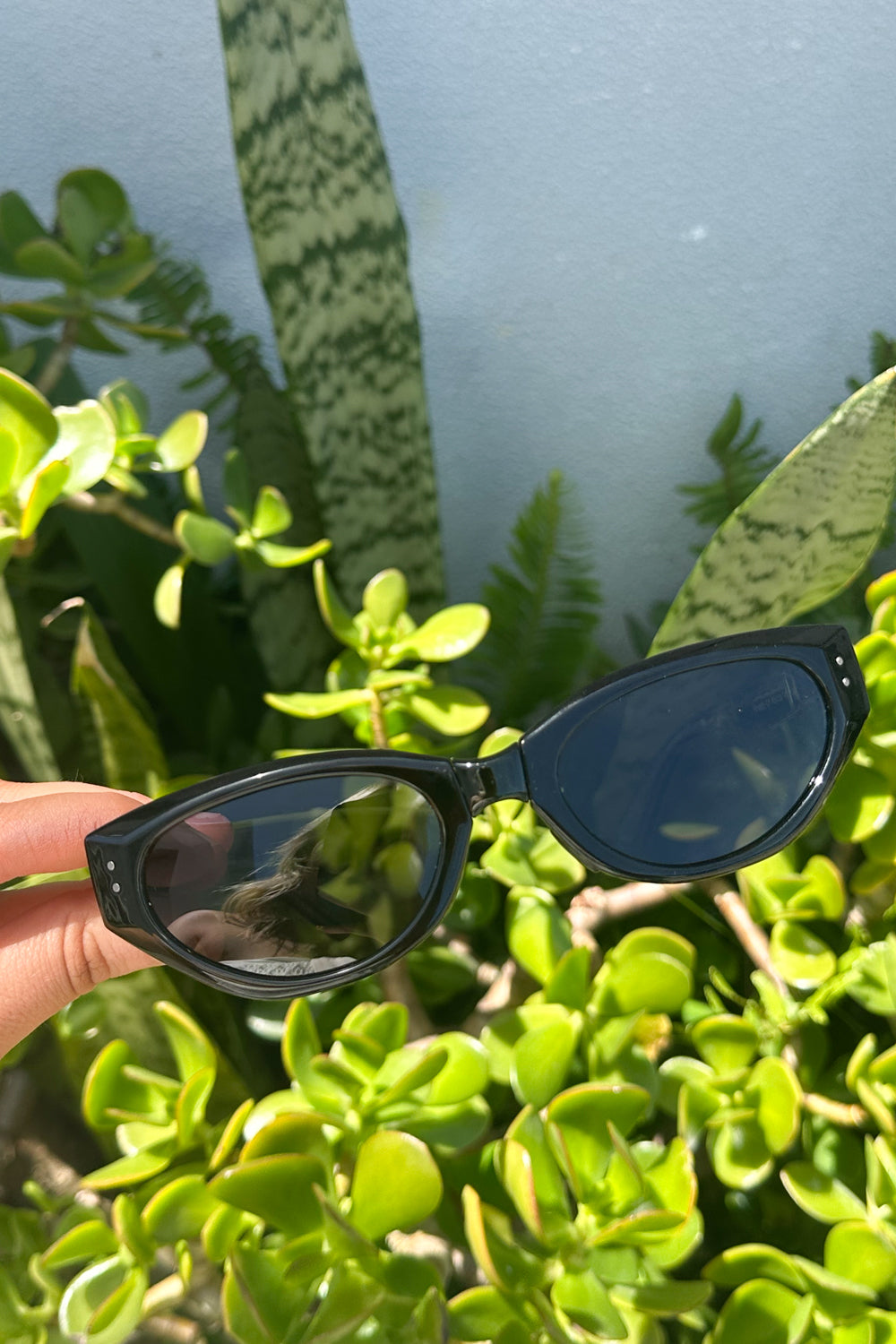 The Cateye Foldie Sunglasses - Black