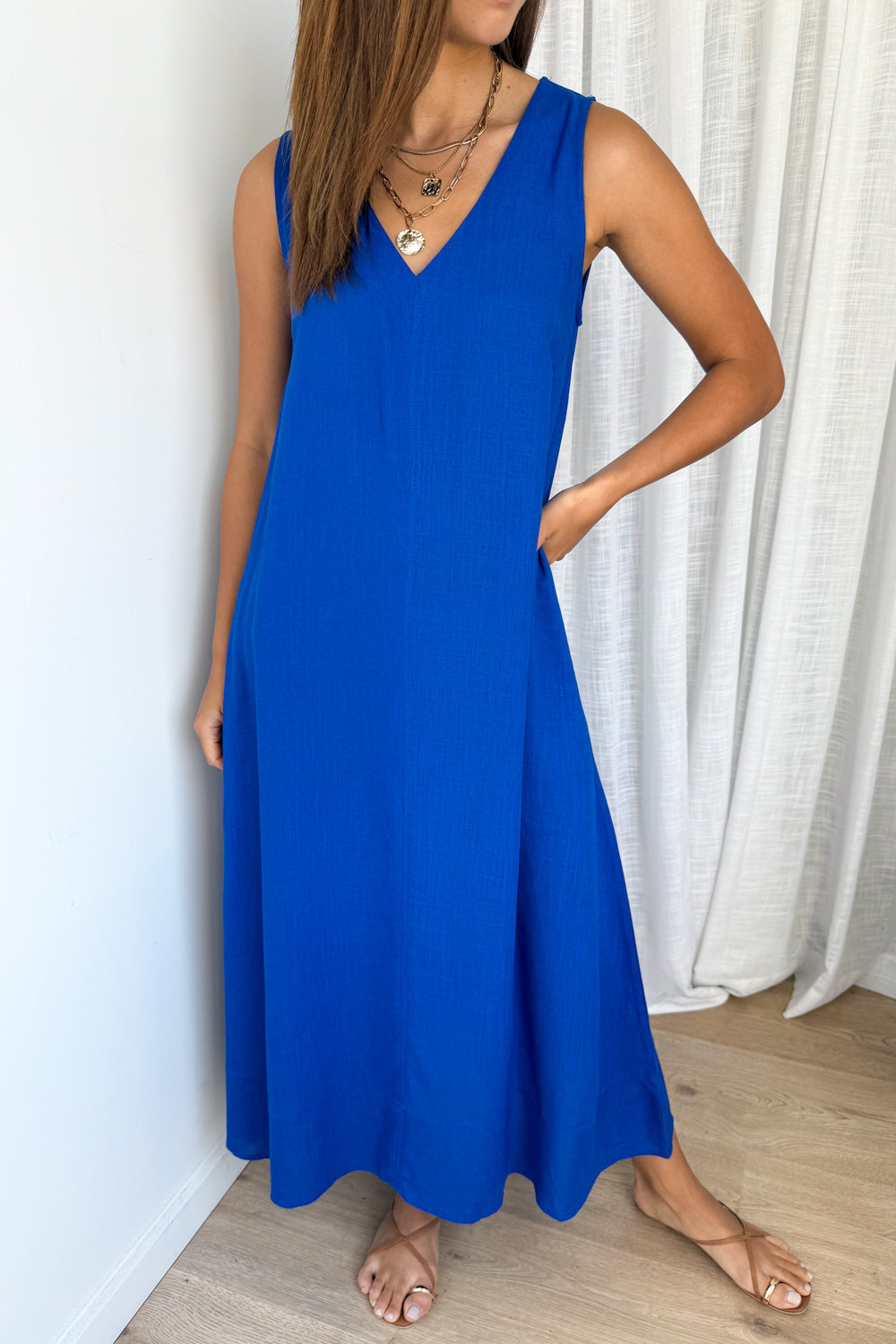 Noel Dress - Cobalt Blue