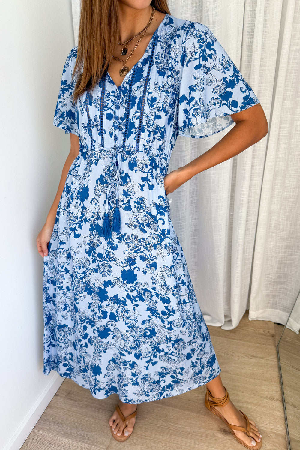 Lua Dress - Blue Floral