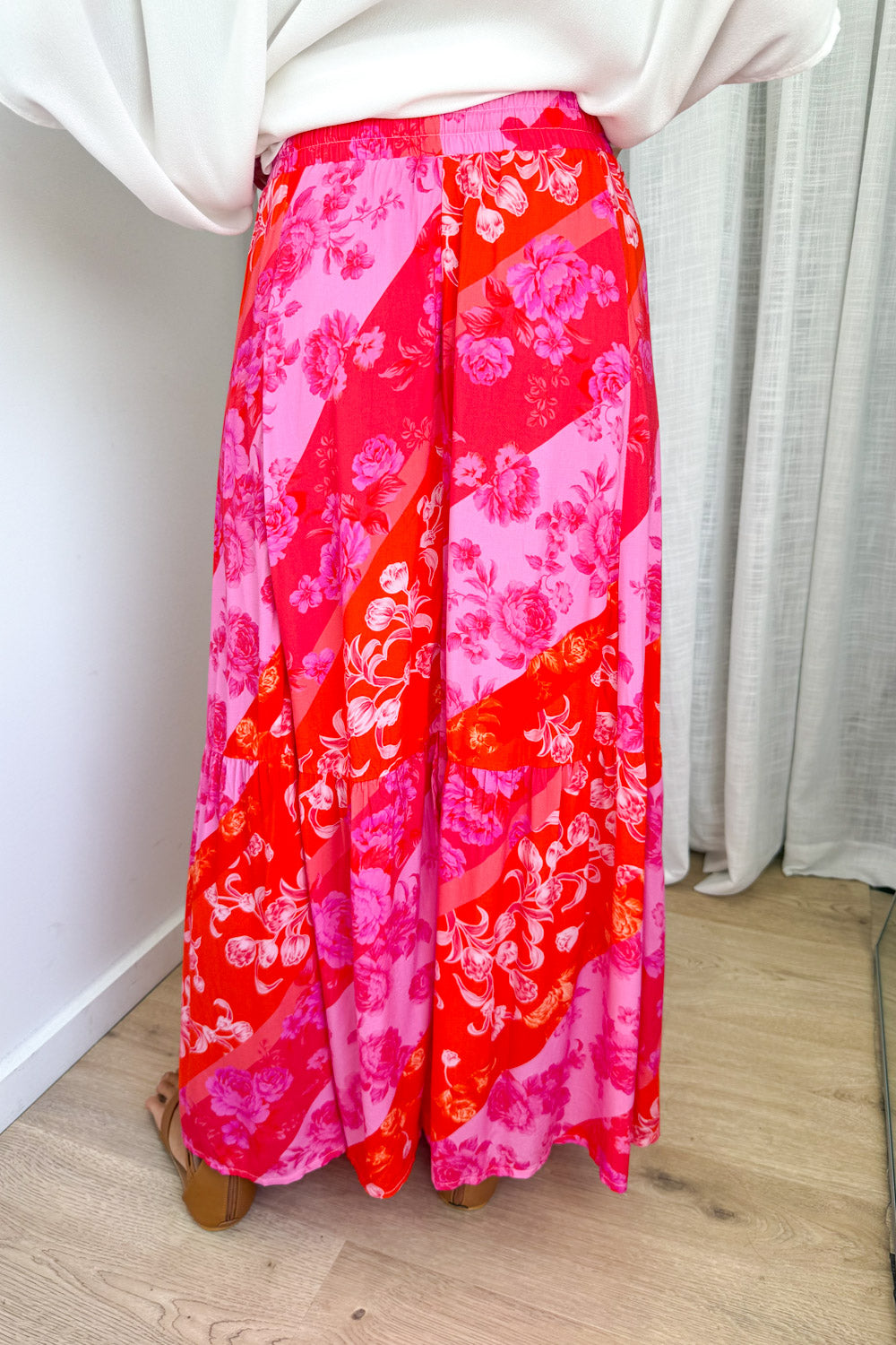 Liko Skirt - Pink Melon Floral