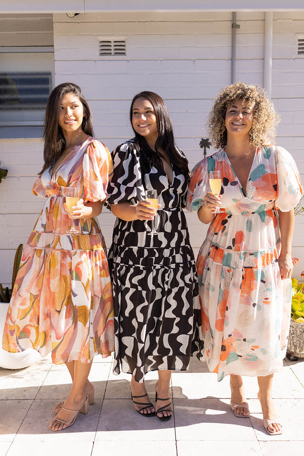 Clairemont Dress - Black White