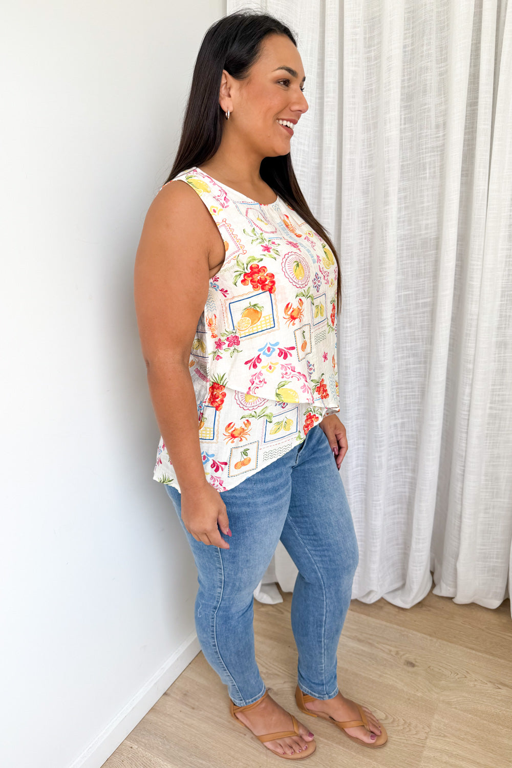 Jordyn Top - White Multi