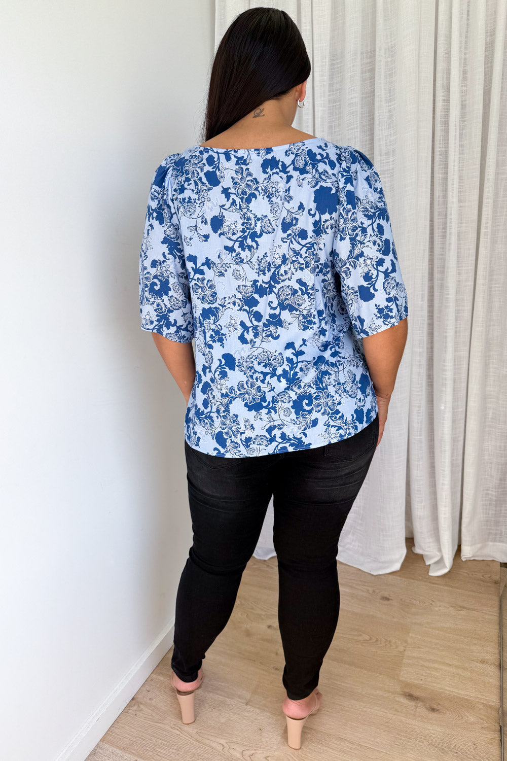 Lula Top - Blue Floral