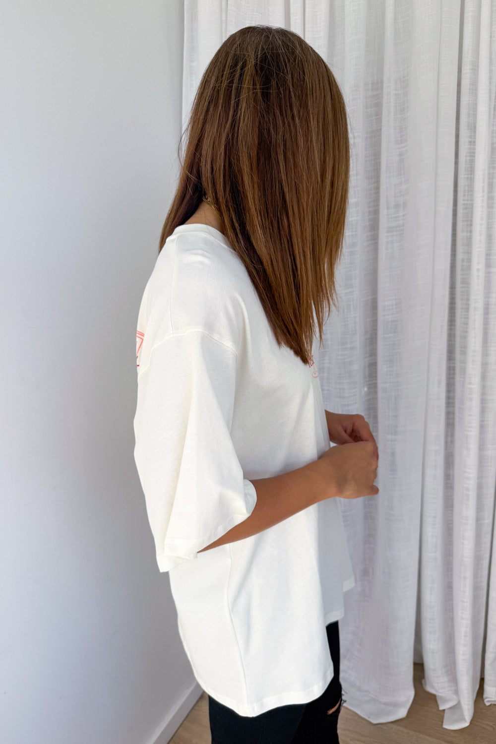 Blame It On The Margs Oversized Tee - Cream