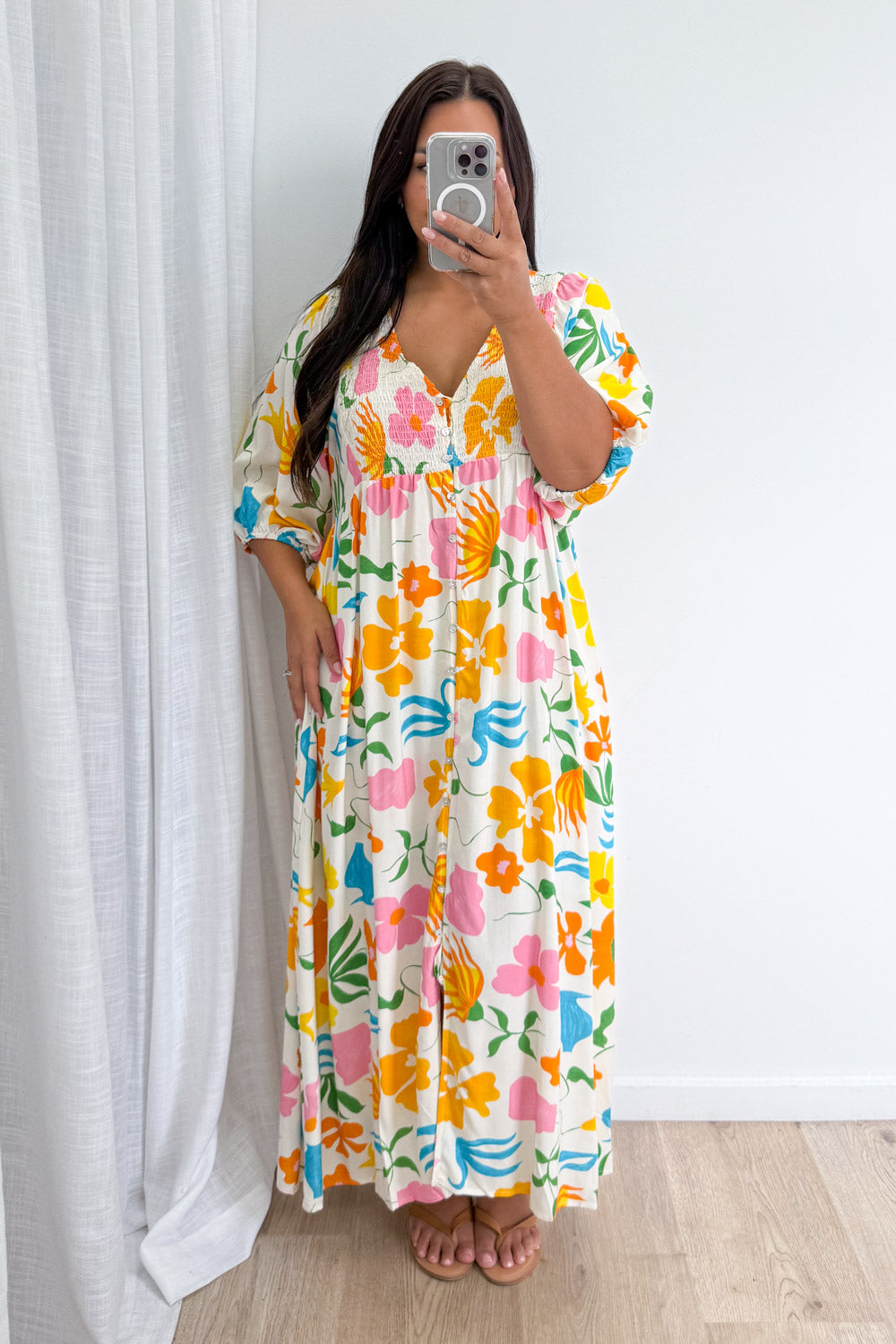 Finn Dress - Orange Multi