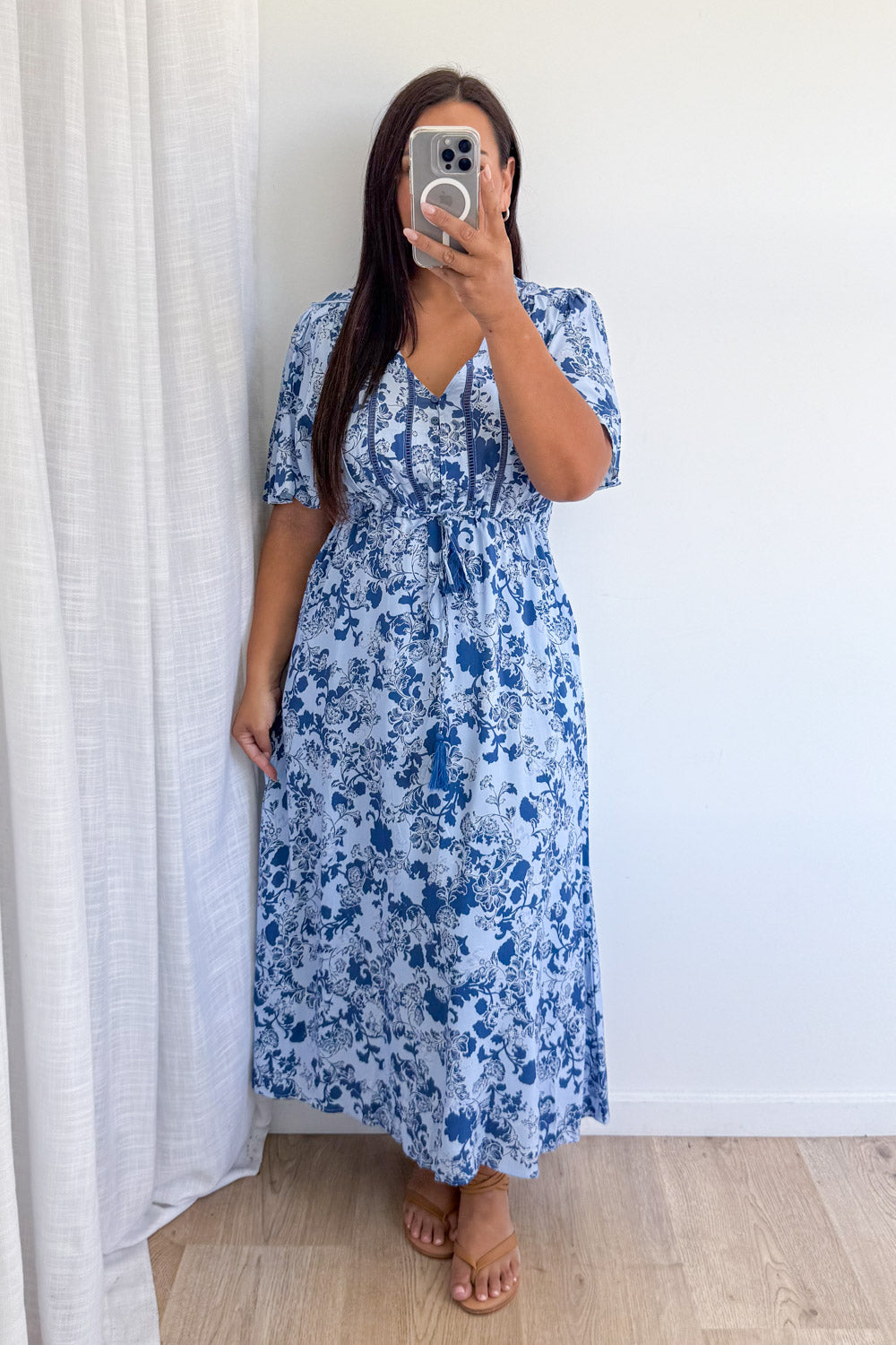Lua Dress - Blue Floral